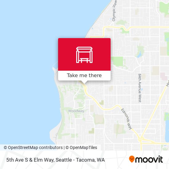 Mapa de 5th Ave S & Elm Way