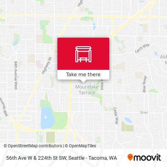 56th Ave W & 224th St SW map