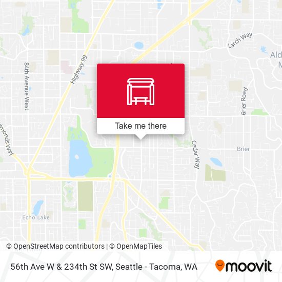 56th Ave W & 234th St SW map