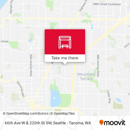 66th Ave W & 220th St SW map