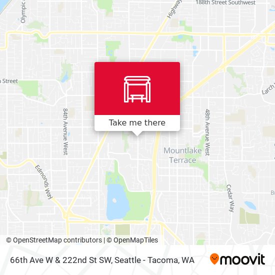 66th Ave W & 222nd St SW map