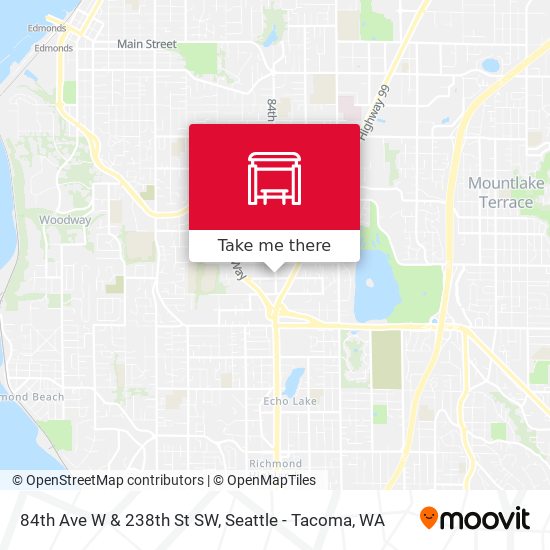 84th Ave W & 238th St SW map