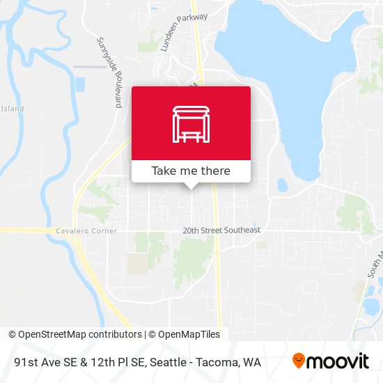 91st Ave SE & 12th Pl SE map