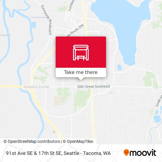 91st Ave SE & 17th St SE map