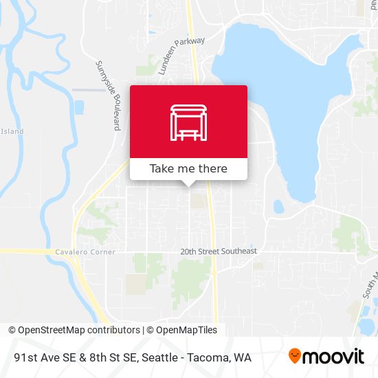 91st Ave SE & 8th St SE map