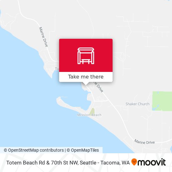 Totem Beach Rd & 70th St NW map
