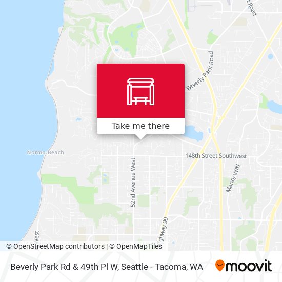 Mapa de Beverly Park Rd & 49th Pl W