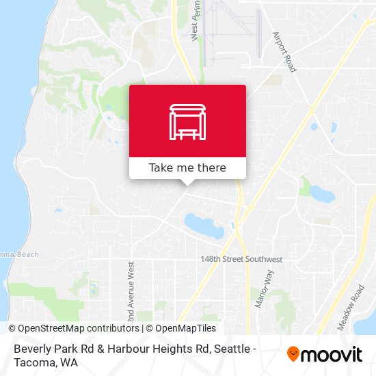 Beverly Park Rd & Harbour Heights Rd map