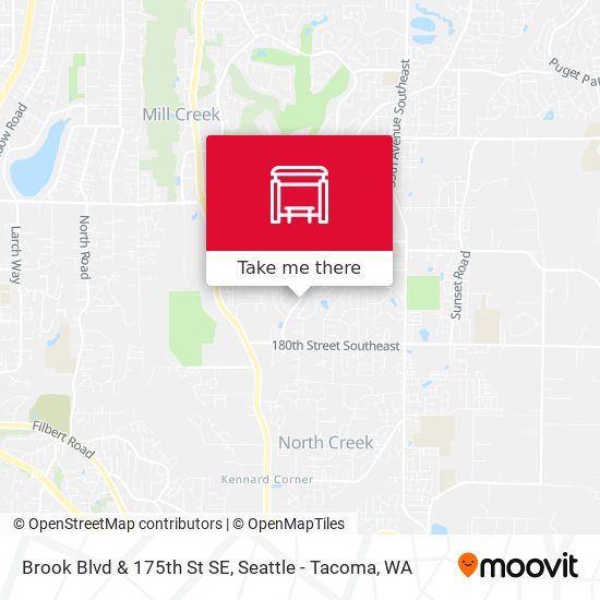 Mapa de Brook Blvd & 175th St SE