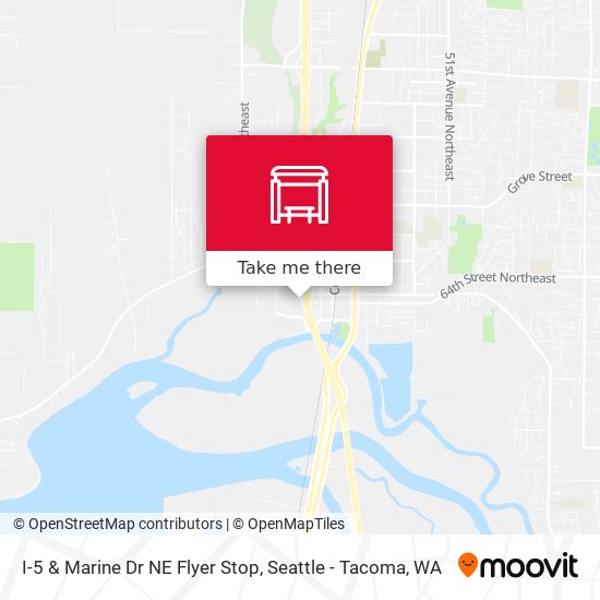 Mapa de I-5 & Marine Dr NE Flyer Stop