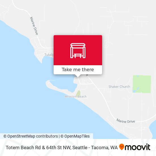 Totem Beach Rd & 64th St NW map