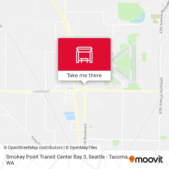 Mapa de Smokey Point Transit Center Bay 3