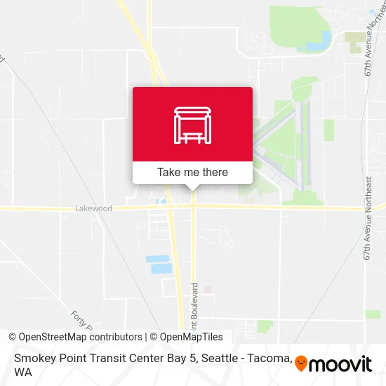 Mapa de Smokey Point Transit Center Bay 5
