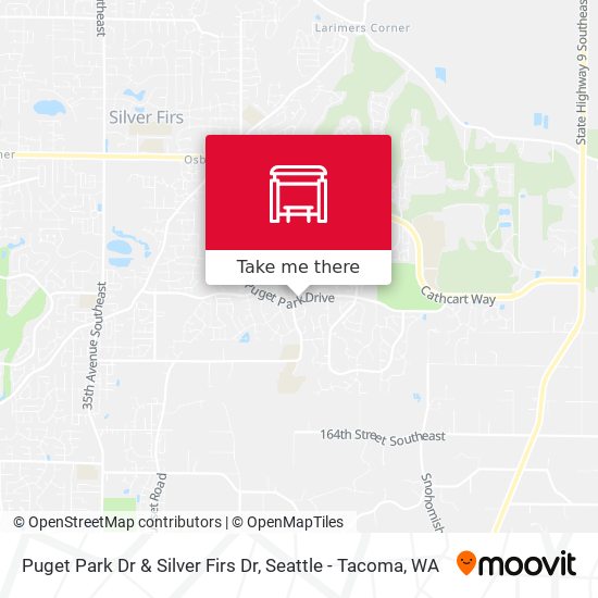Puget Park Dr & Silver Firs Dr map