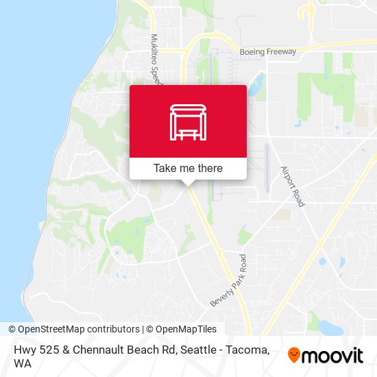 Hwy 525 & Chennault Beach Rd map