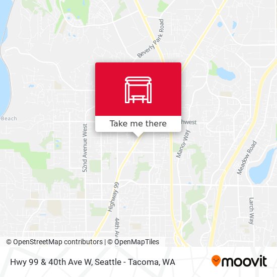 Mapa de Hwy 99 & 40th Ave W