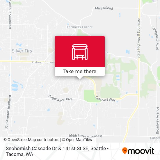 Mapa de Snohomish Cascade Dr & 141st St SE