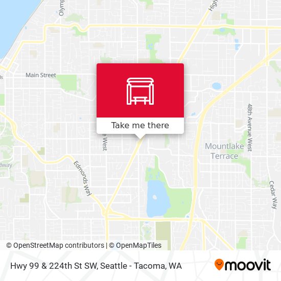 Hwy 99 & 224th St SW map