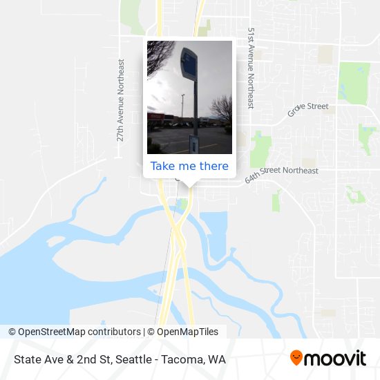 Mapa de State Ave & 2nd St