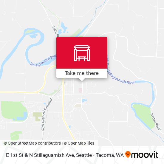 Mapa de E 1st St & N Stillaguamish Ave