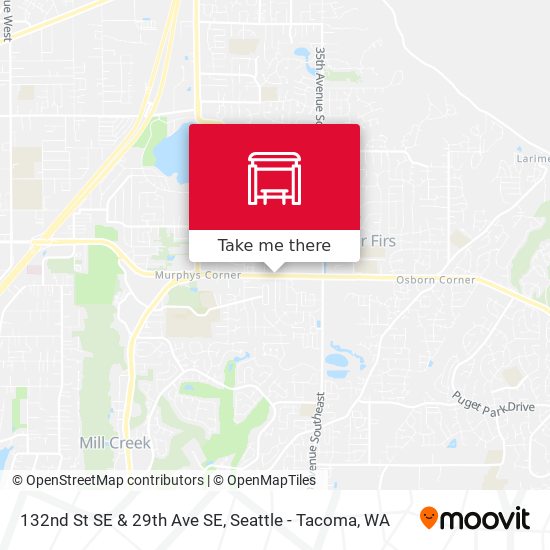 132nd St SE & 29th Ave SE map