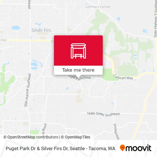 Puget Park Dr & Silver Firs Dr map