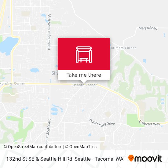 132nd St SE & Seattle Hill Rd map