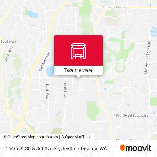Mapa de 164th St SE & 3rd Ave SE