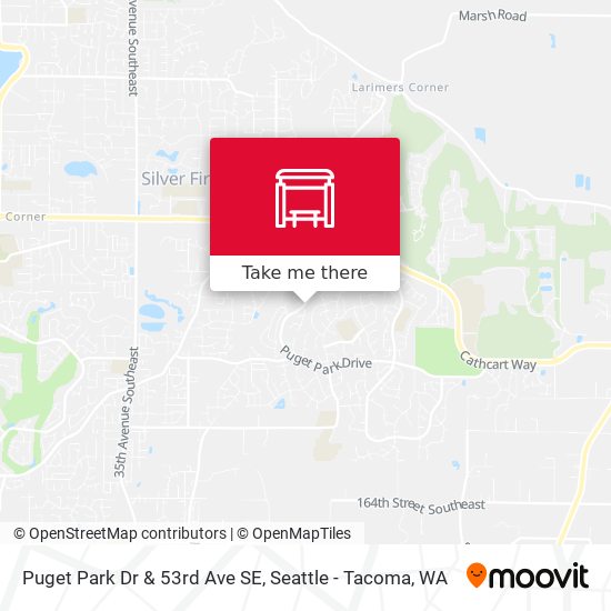 Puget Park Dr & 53rd Ave SE map