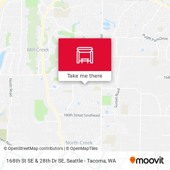 168th St SE & 28th Dr SE map