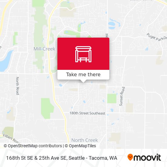 168th St SE & 25th Ave SE map