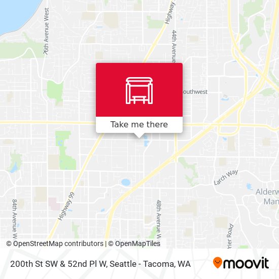 Mapa de 200th St SW & 52nd Pl W