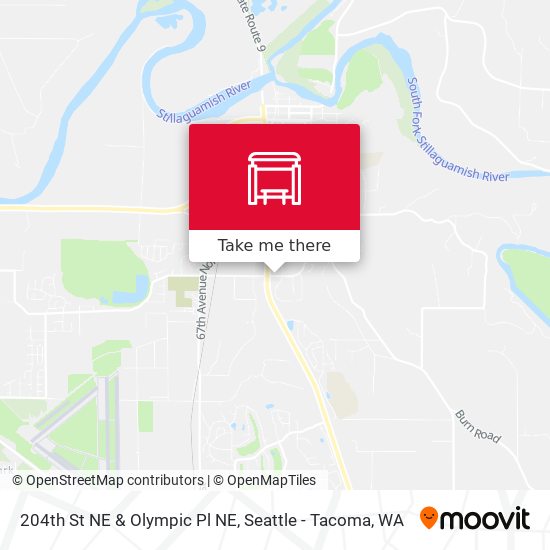 204th St NE & Olympic Pl NE map