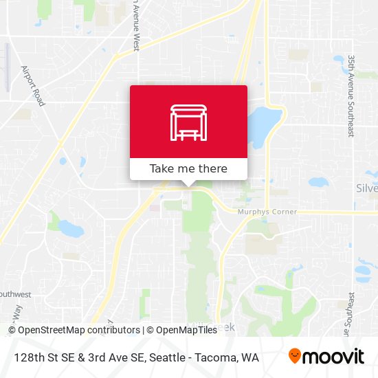 128th St SE & 3rd Ave SE map