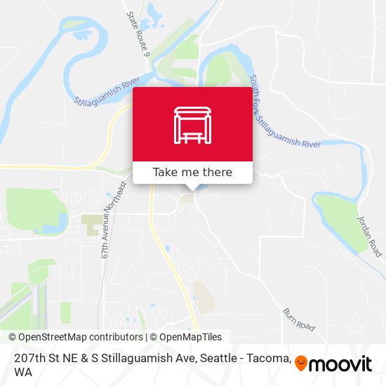 207th St NE & S Stillaguamish Ave map