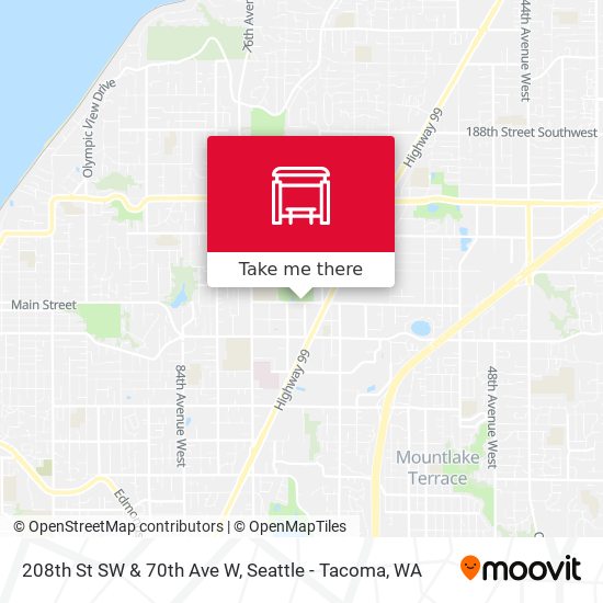 208th St SW & 70th Ave W map