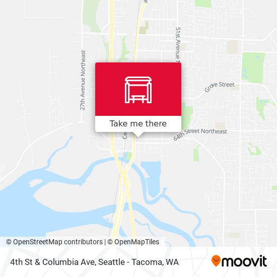 4th St & Columbia Ave map