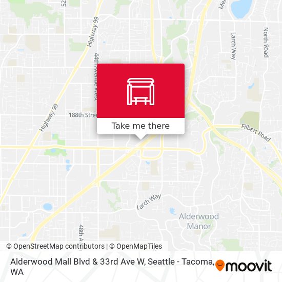 Alderwood Mall Blvd & 33rd Ave W map