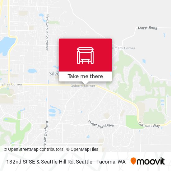 132nd St SE & Seattle Hill Rd map