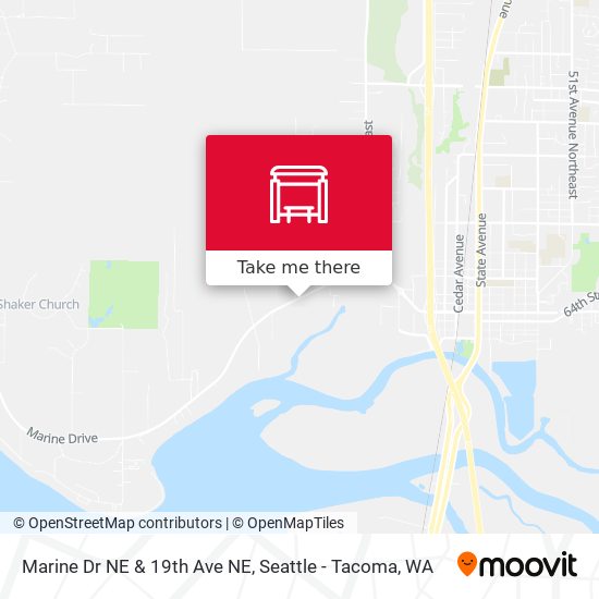 Marine Dr NE & 19th Ave NE map