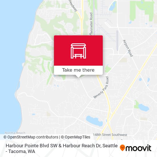 Harbour Pointe Blvd SW & Harbour Reach Dr map