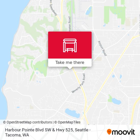Mapa de Harbour Pointe Blvd SW & Hwy 525