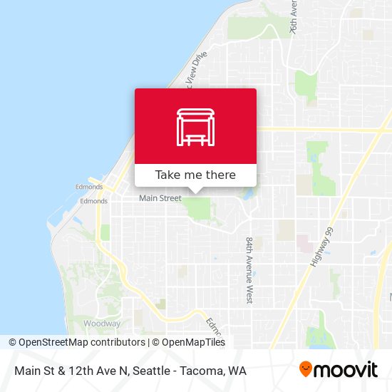 Main St & 12th Ave N map