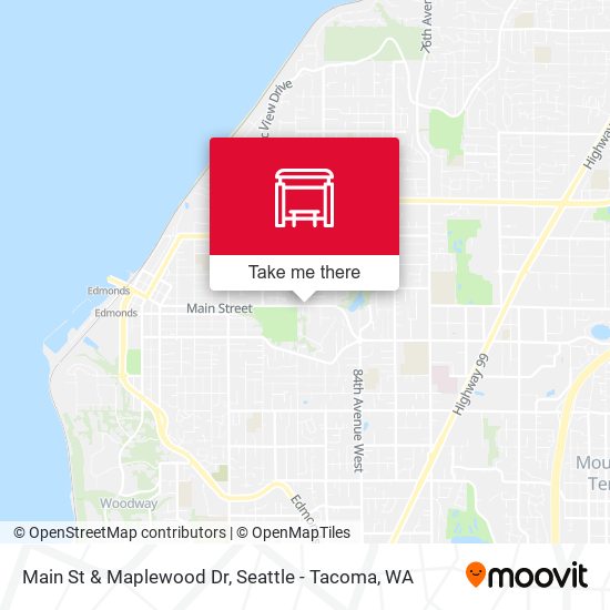 Main St & Maplewood Dr map