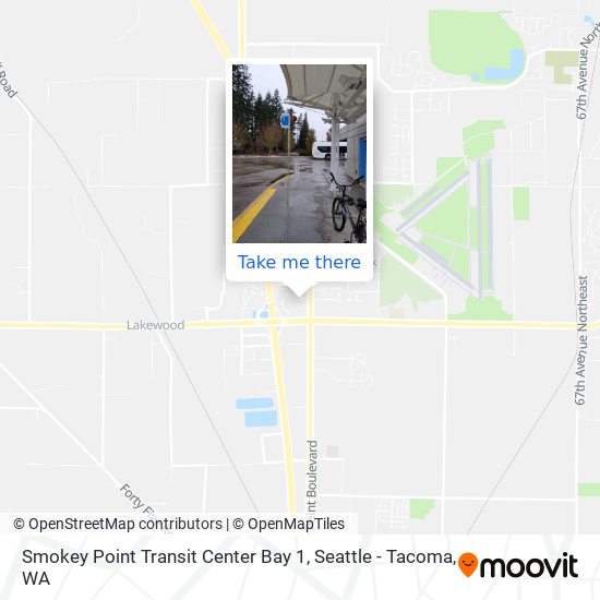 Smokey Point Transit Center Bay 1 map