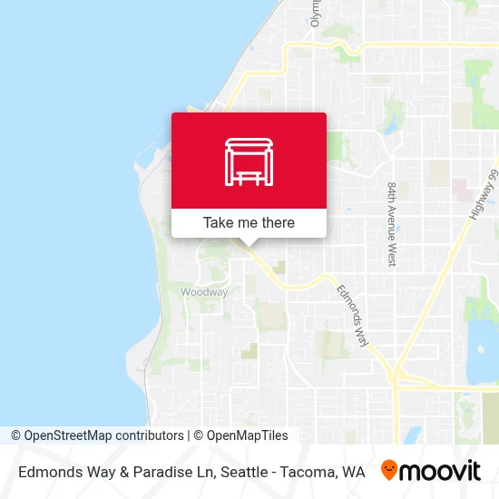 Edmonds Way & Paradise Ln map