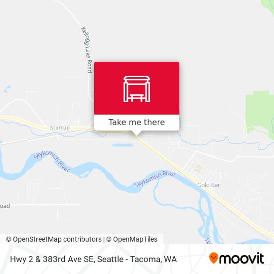 Hwy 2 & 383rd Ave SE map