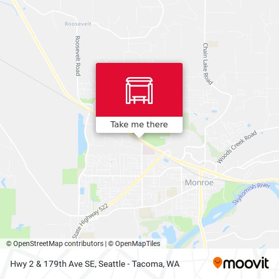 Hwy 2 & 179th Ave SE map