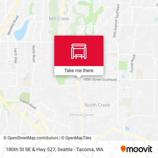 Mapa de 180th St SE & Hwy 527