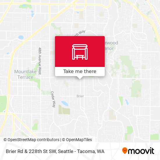 Brier Rd & 228th St SW map